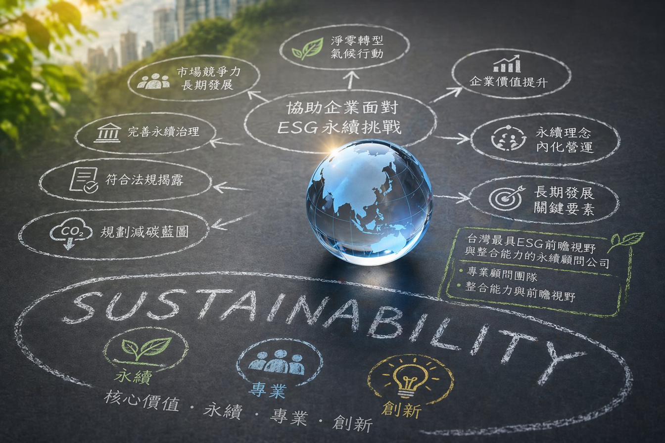 協助企業面對 ESG 永續挑戰